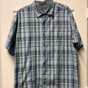 Van Heusen Men's Plaid Button-Up Shirt – Classic & Versatile 2XLT